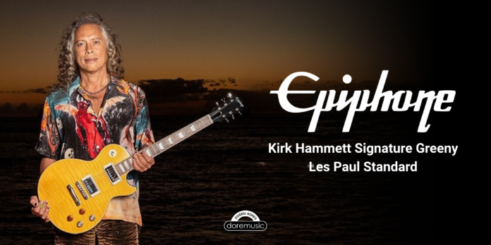 Epiphone-Kirk-Hammett-Signature-Greeny-Les-Paul-Standard-doremusic